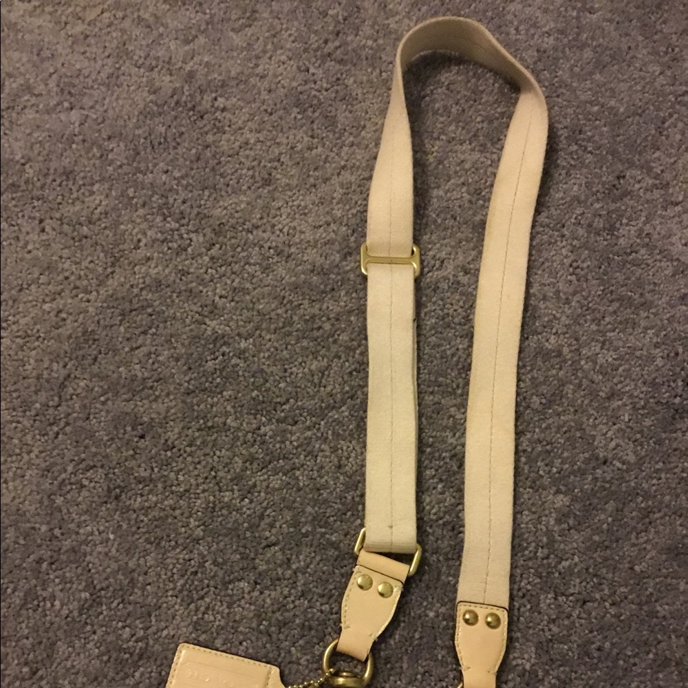 Coach patent leather adjustable strap